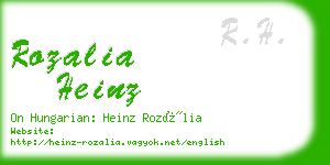 rozalia heinz business card